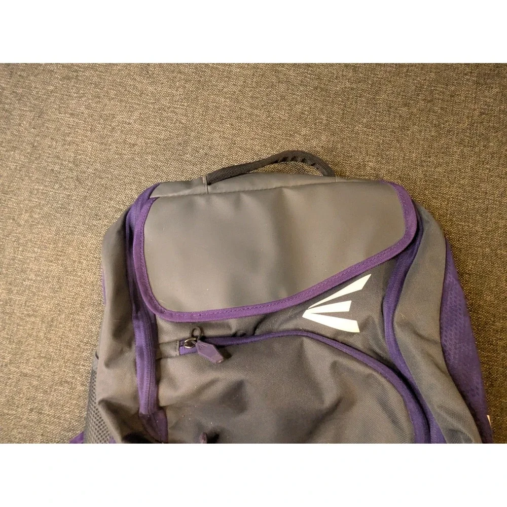 Easton Elite Purple/Gray Baseball Softball Backpack Duffle Game Ready Bat Bag